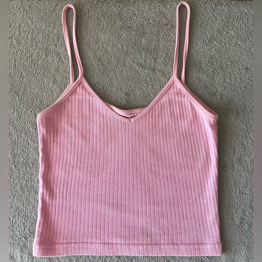 Brandy Melville Bubblegum Pink Crop Top